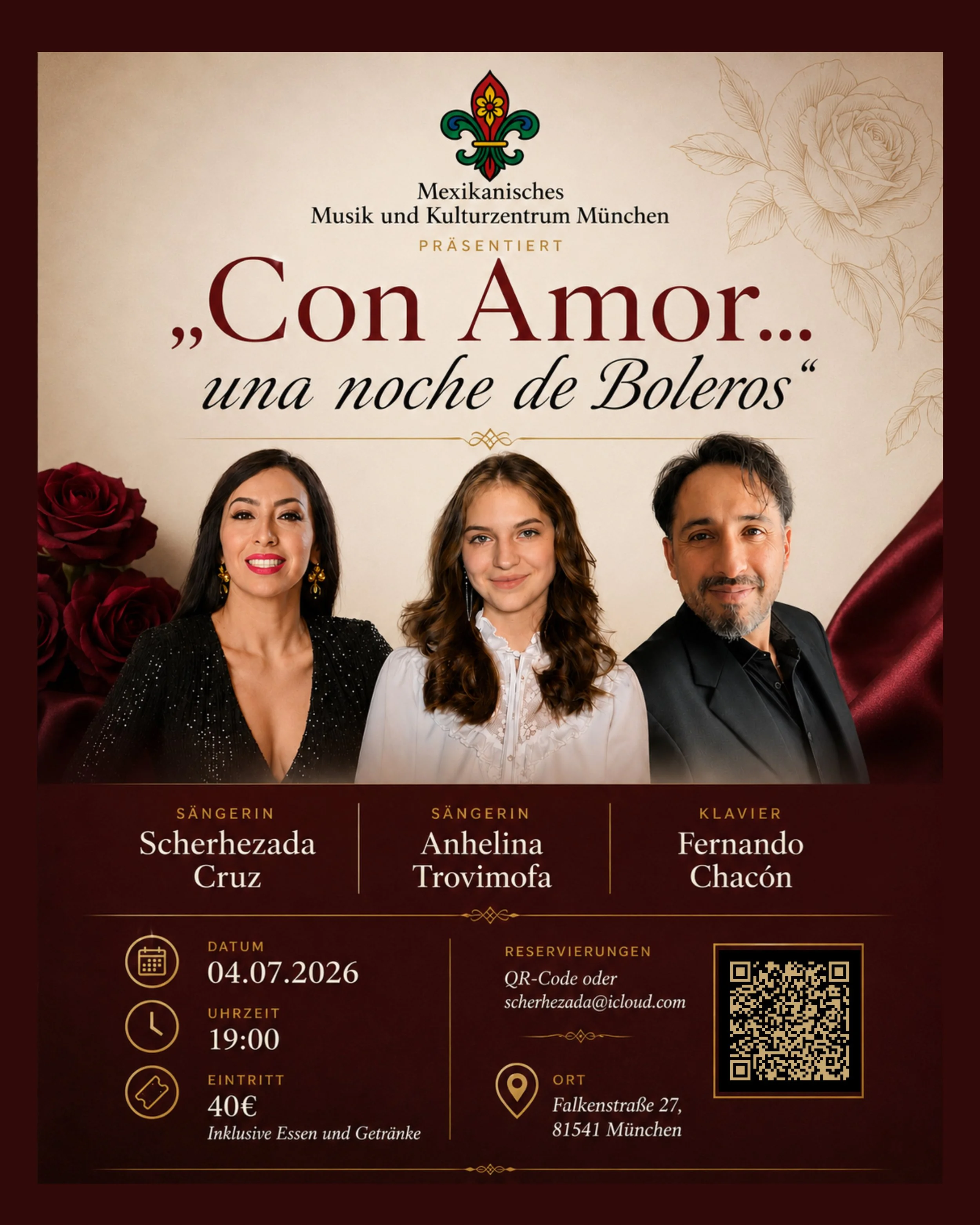“Con Amor… una noche de boleros” 04.07.2026