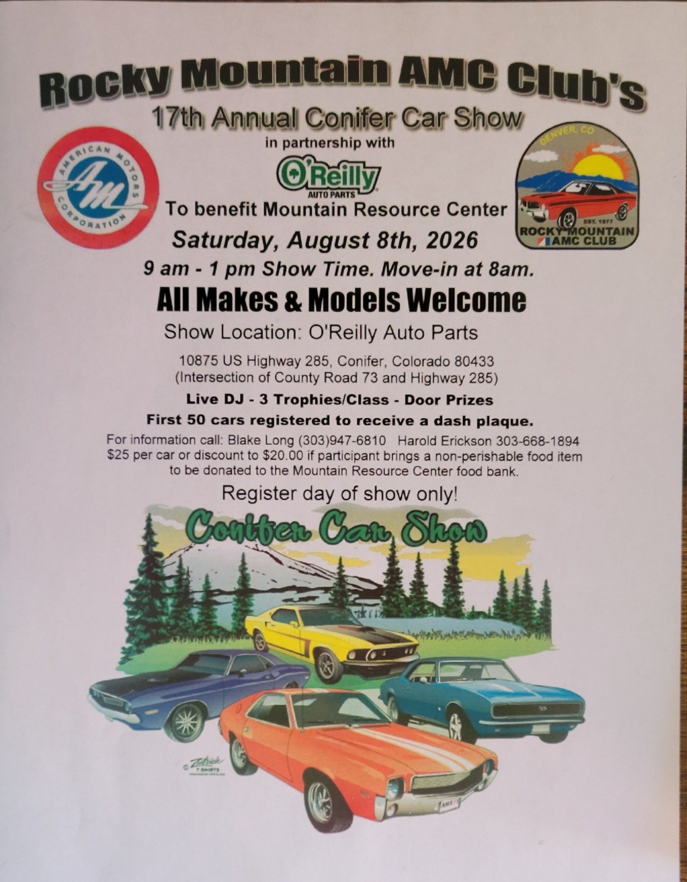 Rocky Mountain AMC Club Car Show
