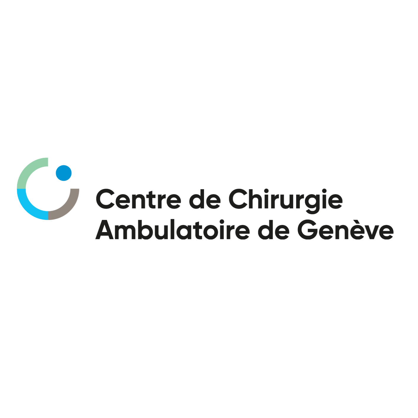 Logo of the Geneva Outpatient Surgery Center with a circular graphic and black text.