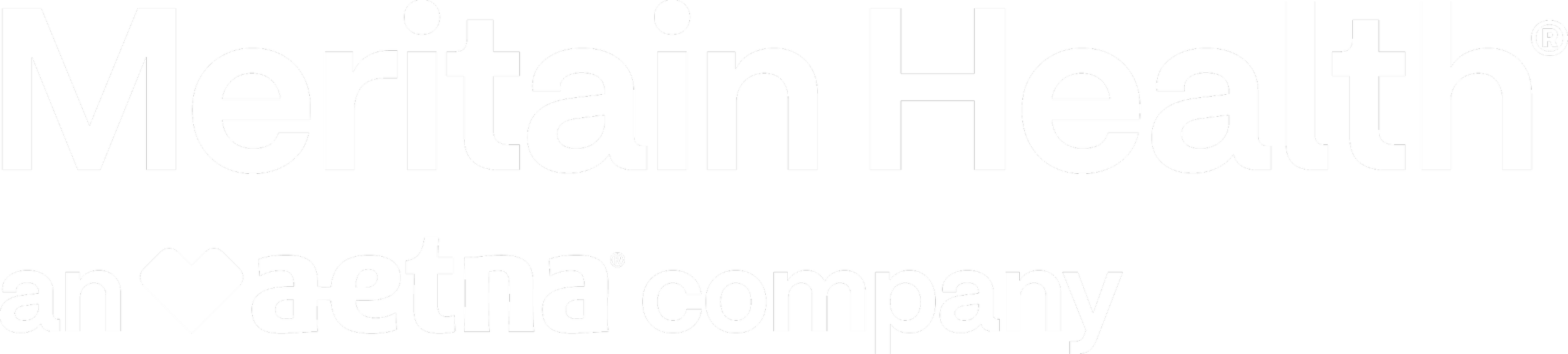 The logo of Meritain Health, aetna company, in black and white.