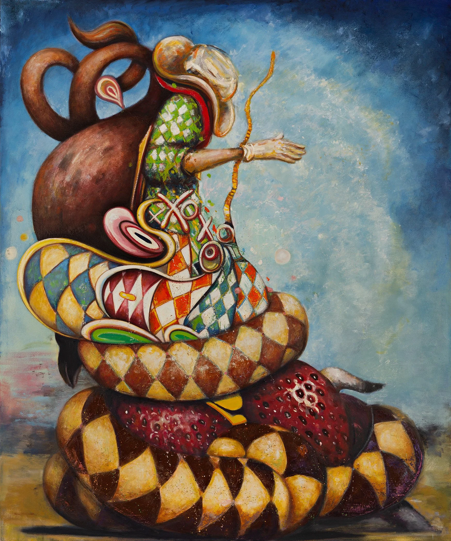 "What the Thunder said" ,2026, oil on canvas, 72"x60"