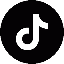 TikTok logo on a black background