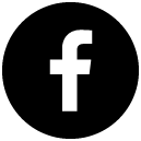 Facebook logo on a black background