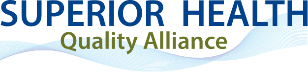Supervisory Health Quality Alliance logo with blue and green wave design.