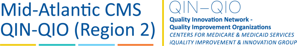 Mid-Atlantic CMS QIN-QIO logo with several colors.