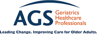 Logo for AGS Geriatrics Healthcare Professionals with tagline 'Leading Change. Improving Care for Older Adults.'