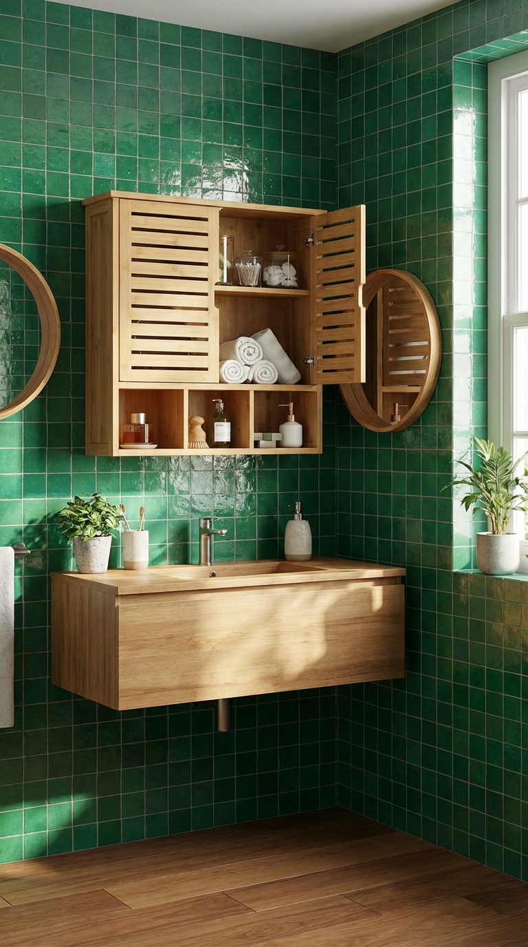 Firefly_Gemini Flash_Green zellige tile bathroom, war 923460 j7M.png