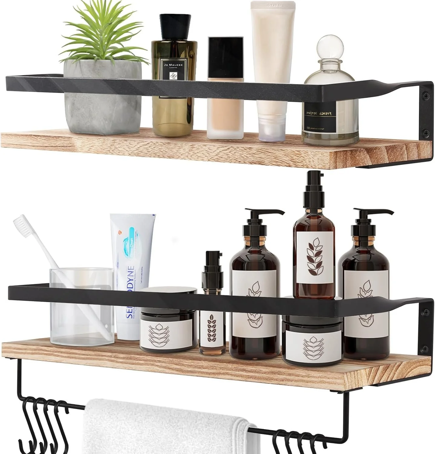 Étagères murales en bois