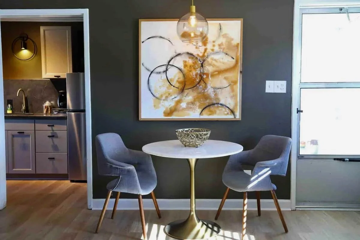 Stylish Modern Apartment in Cameron Village Dining Area.jpg