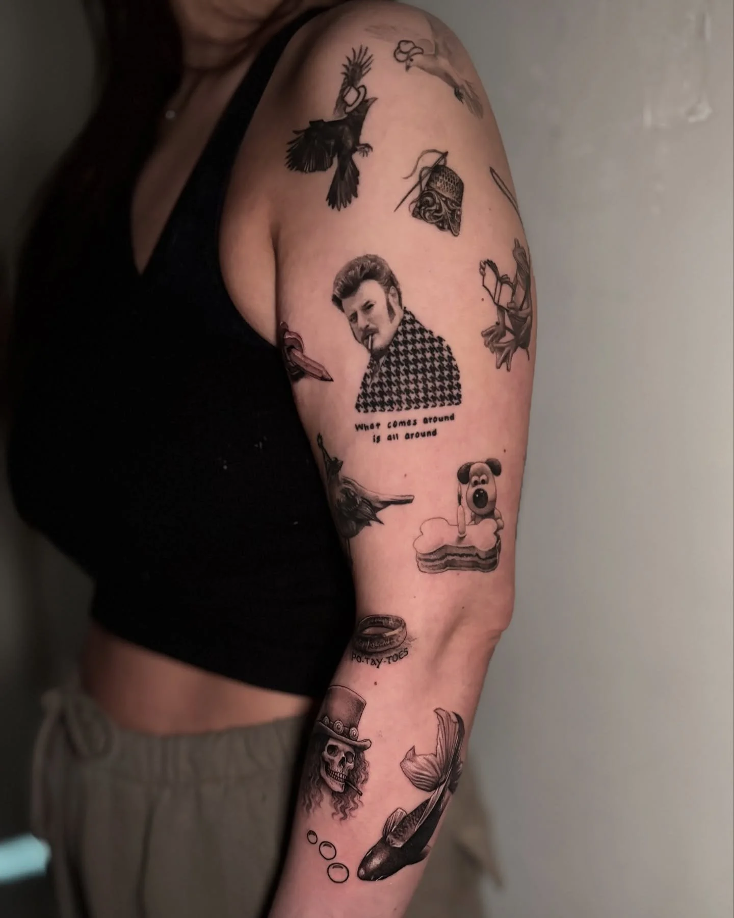 Some healed some fresh patchwork stuff 😍 
.
.
.
#tattoo #bristol #bristoltattoo #bristoltattoostudio #tetbury #tetburytattoo #patchworktattoo #patchworksleeve #smalltattoos