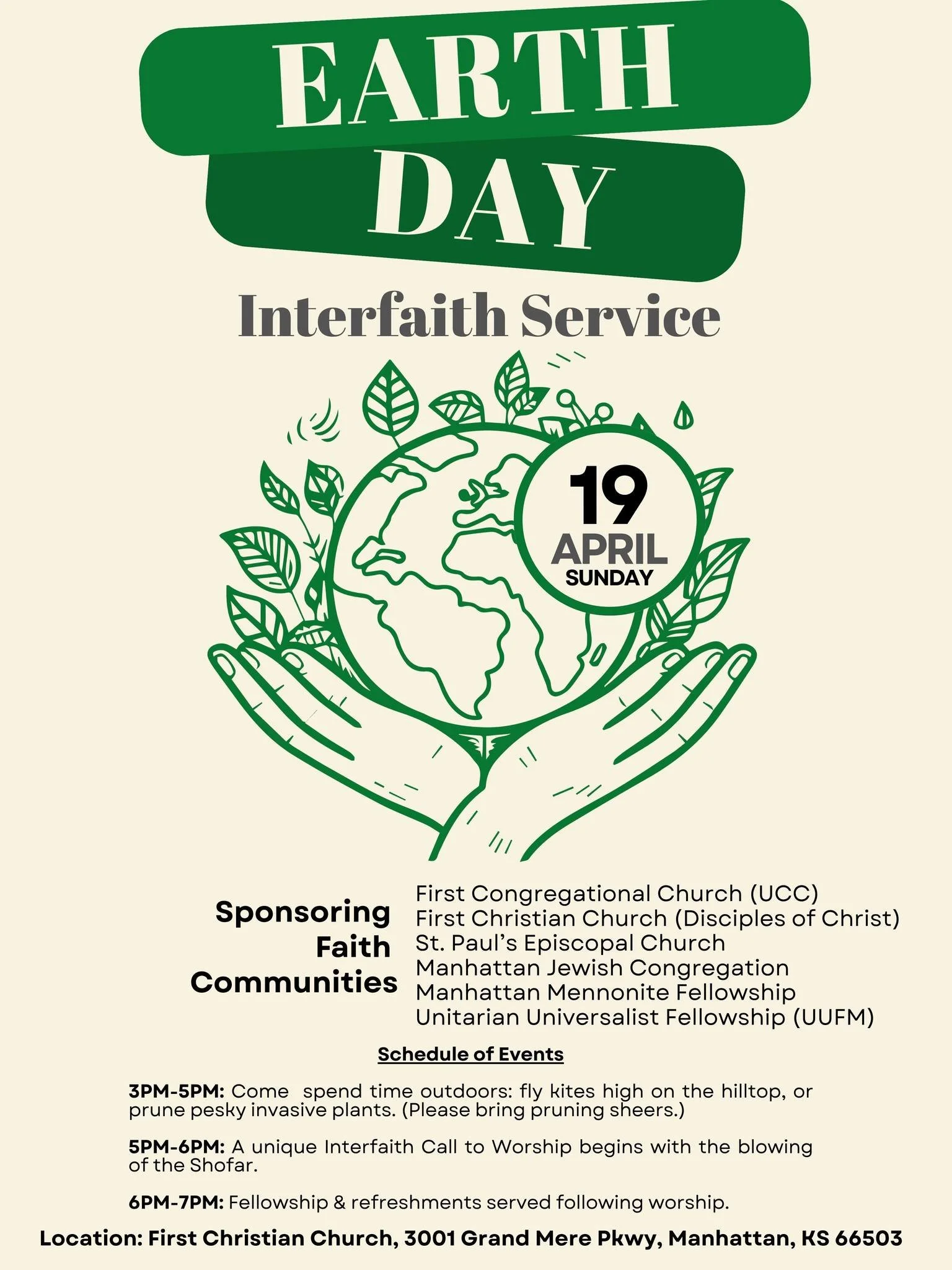 Mandy at the Earth Day Interfaith Service in Manhattan