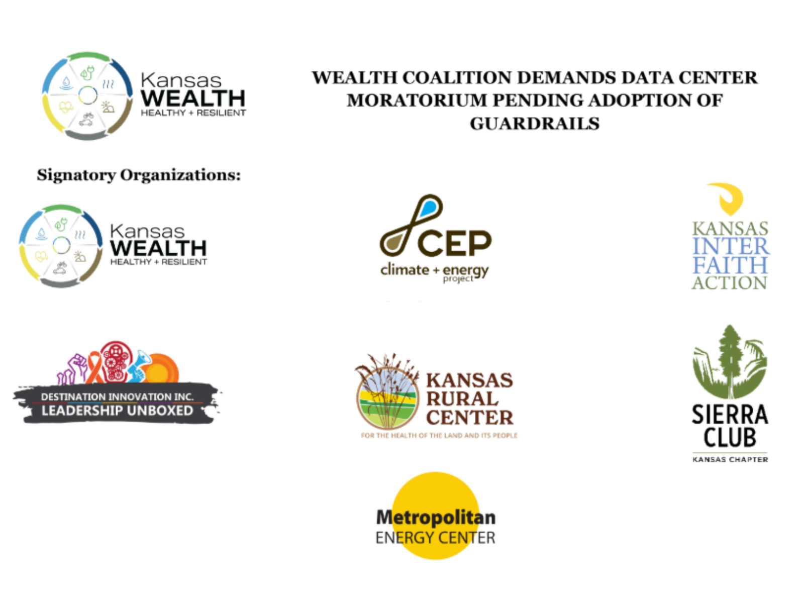 WEALTH COALITION DEMANDS DATA CENTER MORATORIUM PENDING ADOPTION OF GUARDRAILS: Sign the petition!
