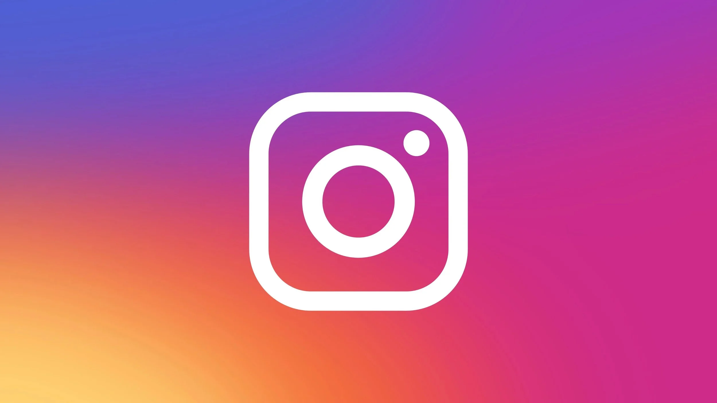 Instagram logo with colorful gradient background