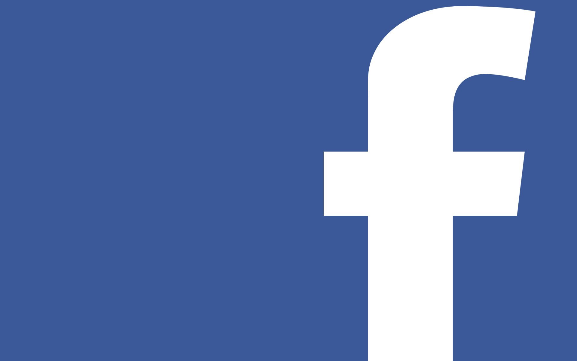 Facebook logo with blue background and white 'f' symbol.