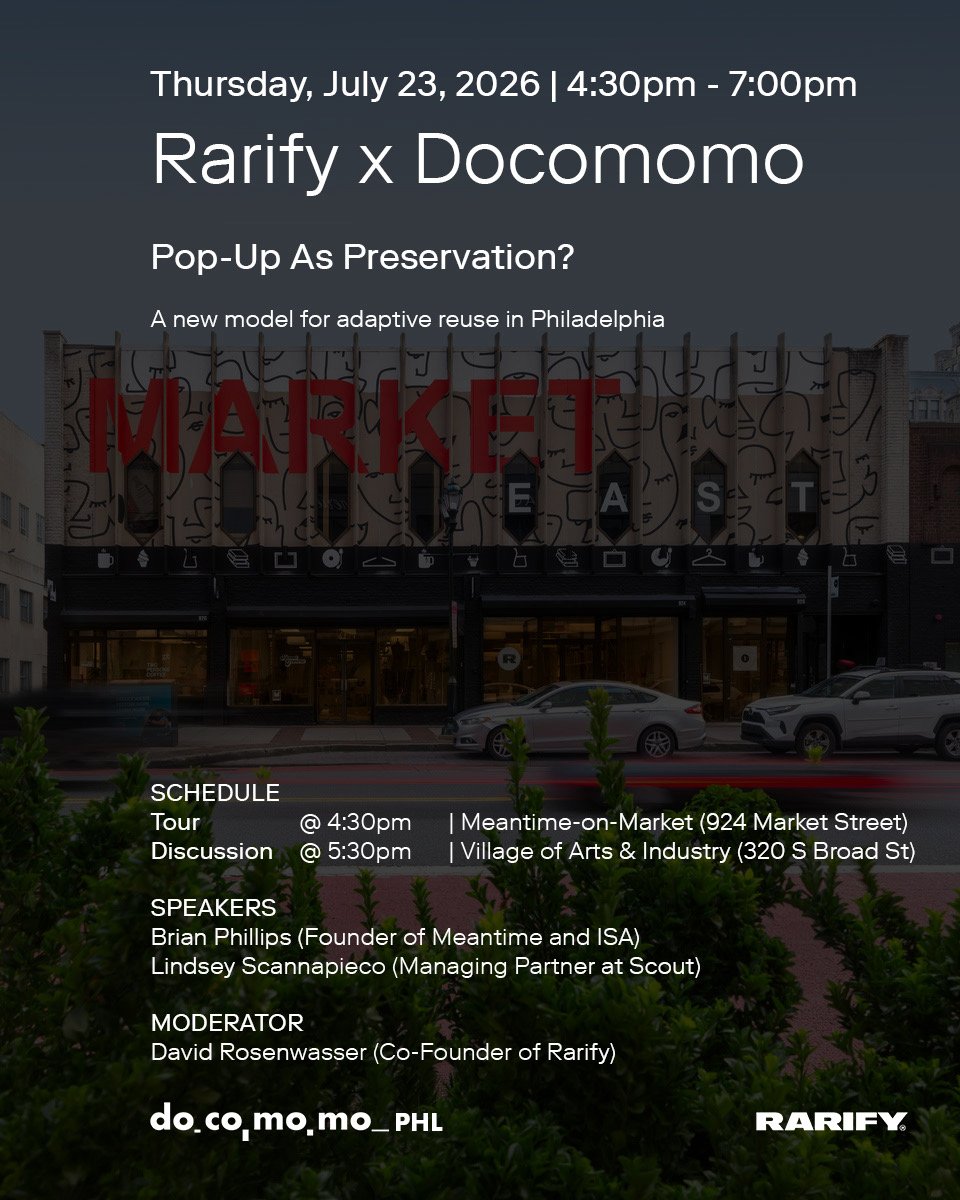 Rarify x Docomomo: Pop-Up As Preservation?
