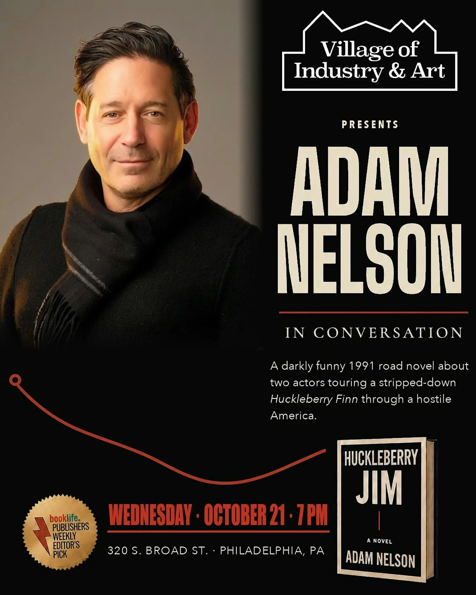 Huckleberry Jim: A Philadelphia Homecoming with Adam Nelson