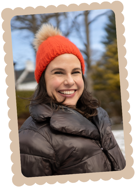 Picture of Lexi smiling in the snow during a classic Westchester winter