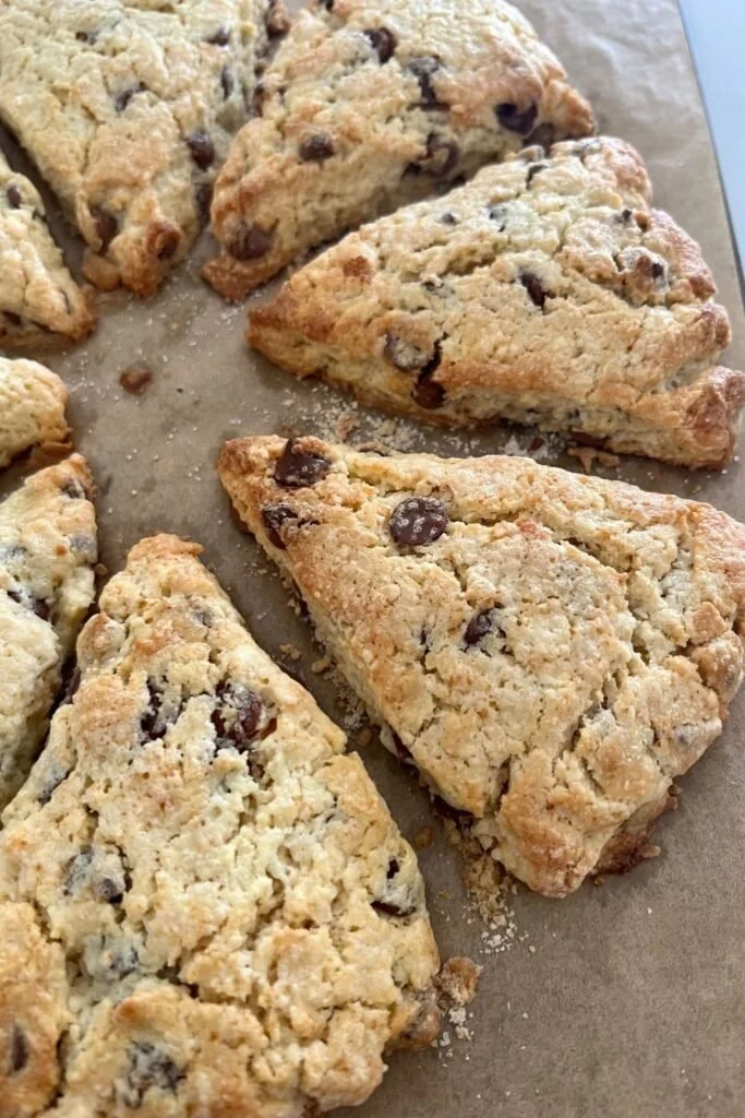 Sourdough Chocolate Chip Scones