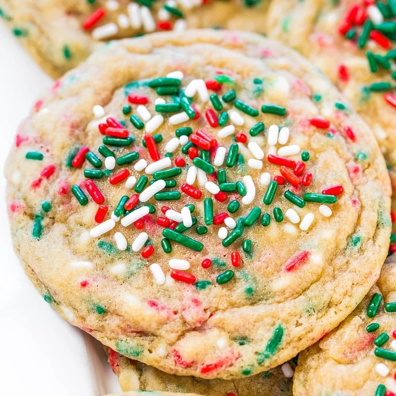 Christmas Sprinkle Cookies