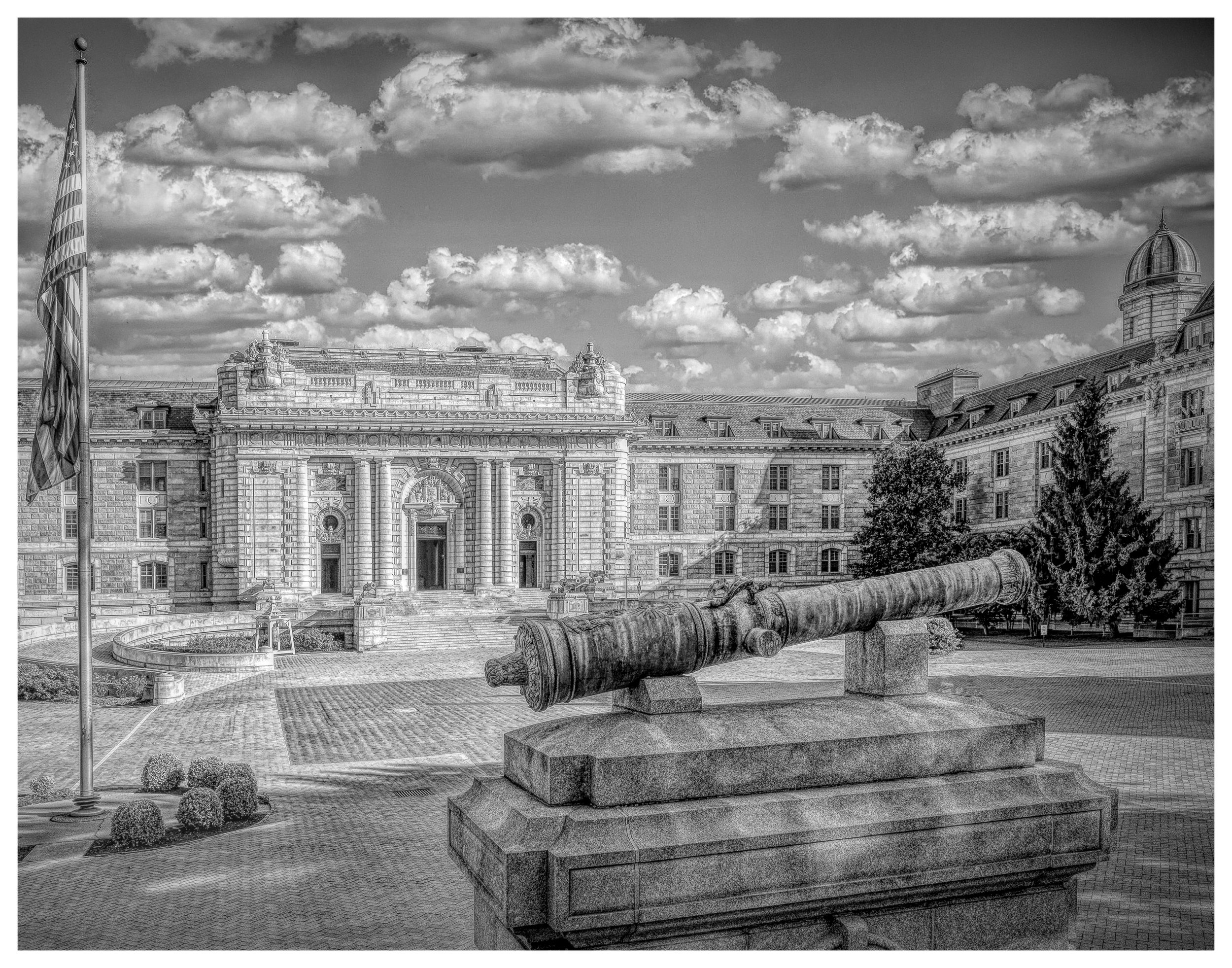 Bancroft Hall Monochrome