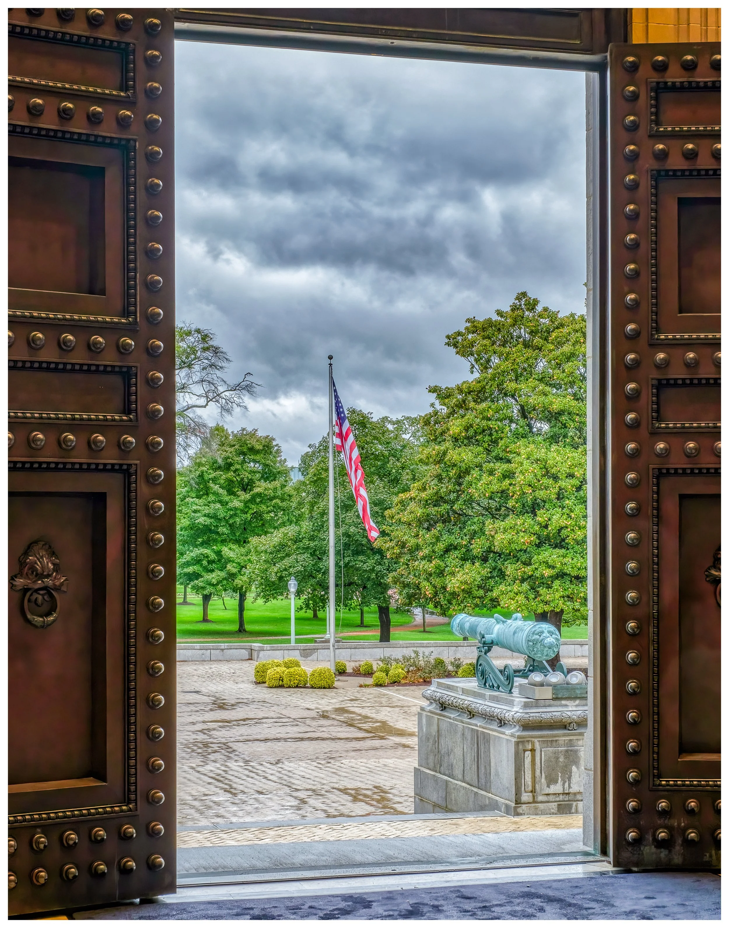 Bancroft Hall Doors Print