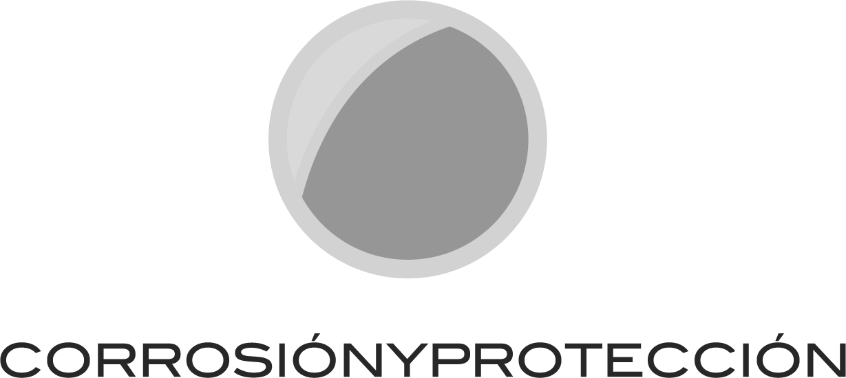 Close-up of a silver pill with the label 'CORROSIÓN Y PROTECCIÓN' and a gray circle on it.