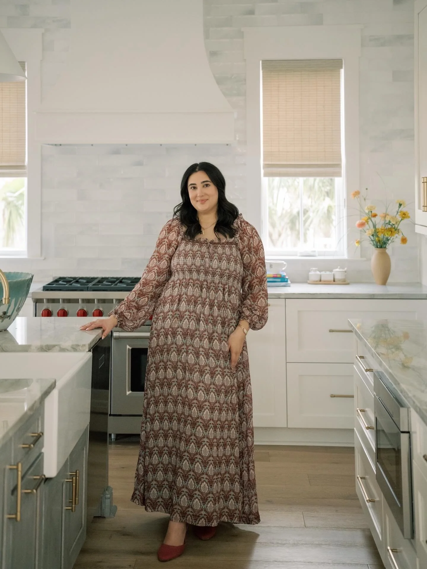 A kitchen designed to feel soft, light and quietly elevated. 

Layered neutrals, warm brass and woven textures bring a sense of coastal ease - while the custom hood and subway tile backsplash wall keep it feeling timeless. 

Where form meets function