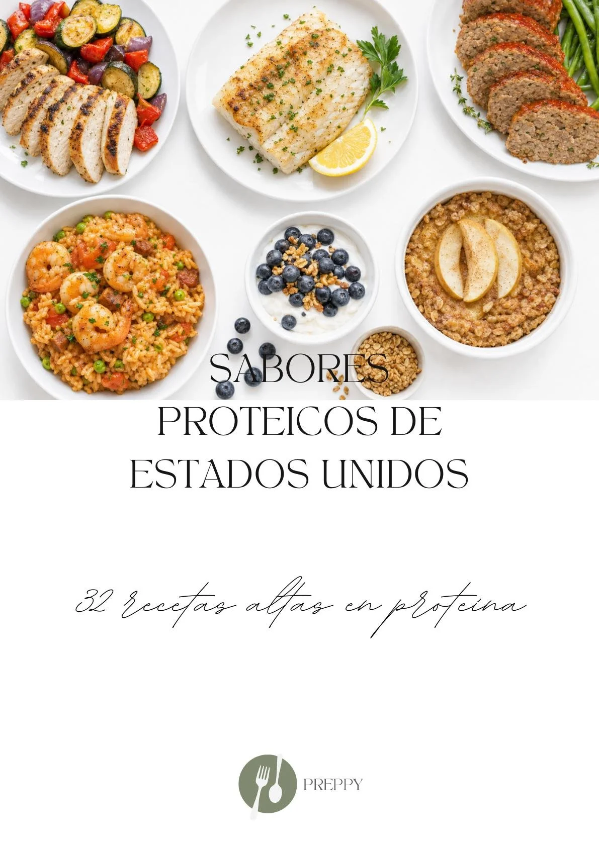 Recetario Estados Unidos Alta proteína (Español)