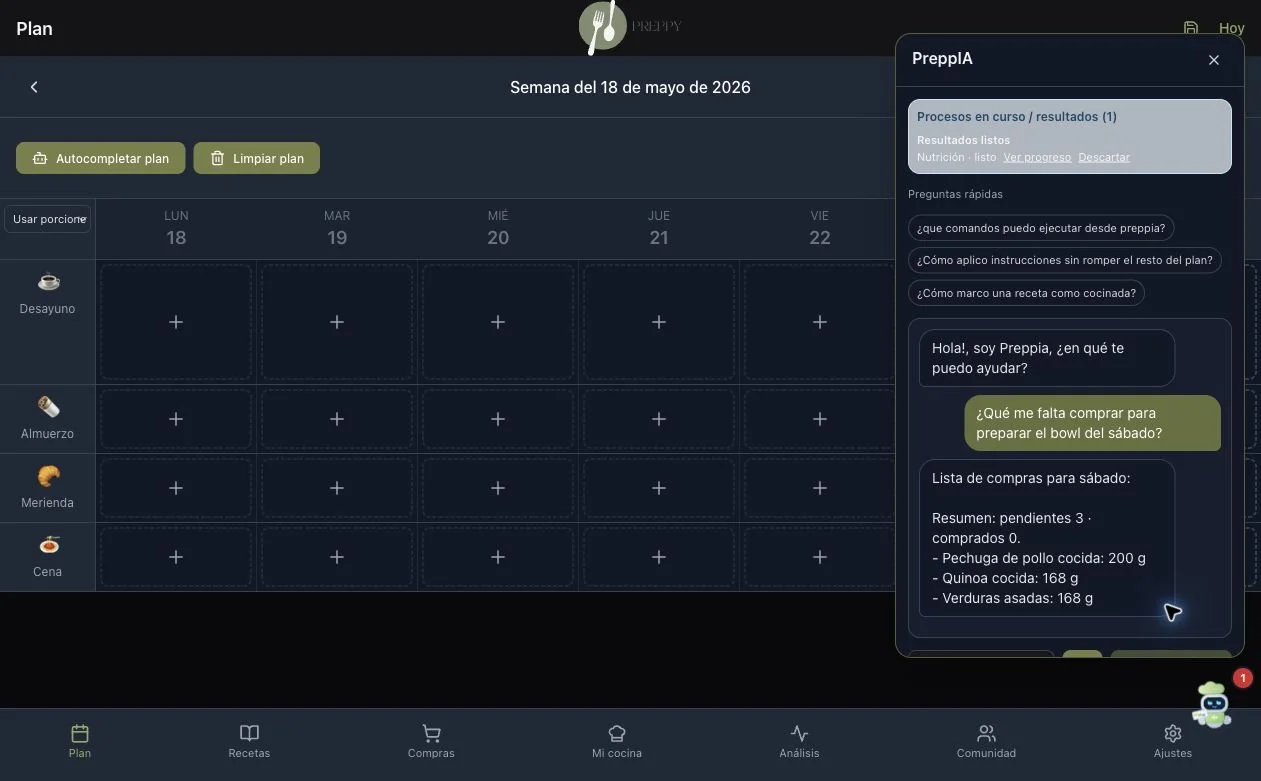 PreppIA: una ayuda para organizar tu semana