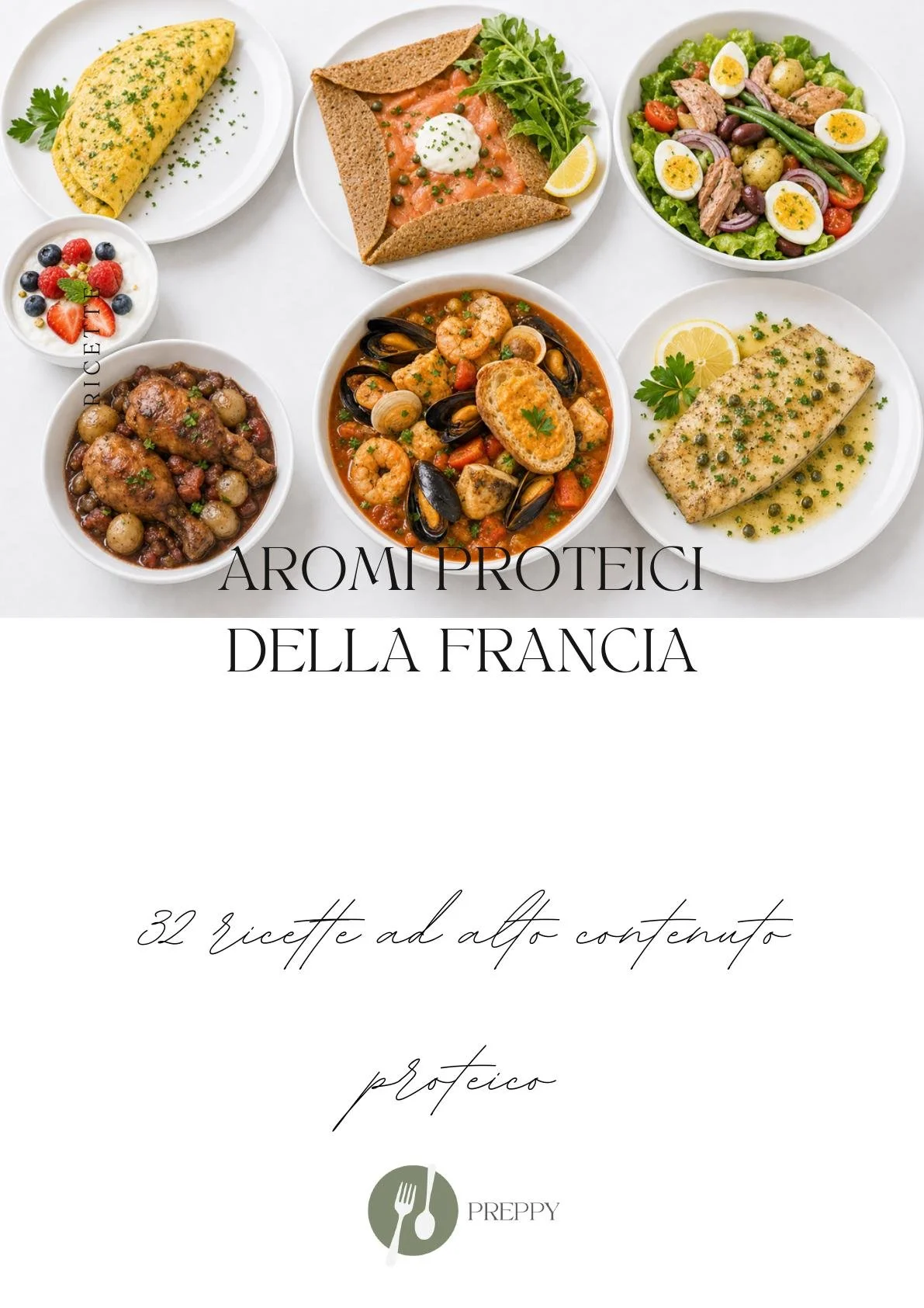 Recetario Francia Alta proteina (Italiano)