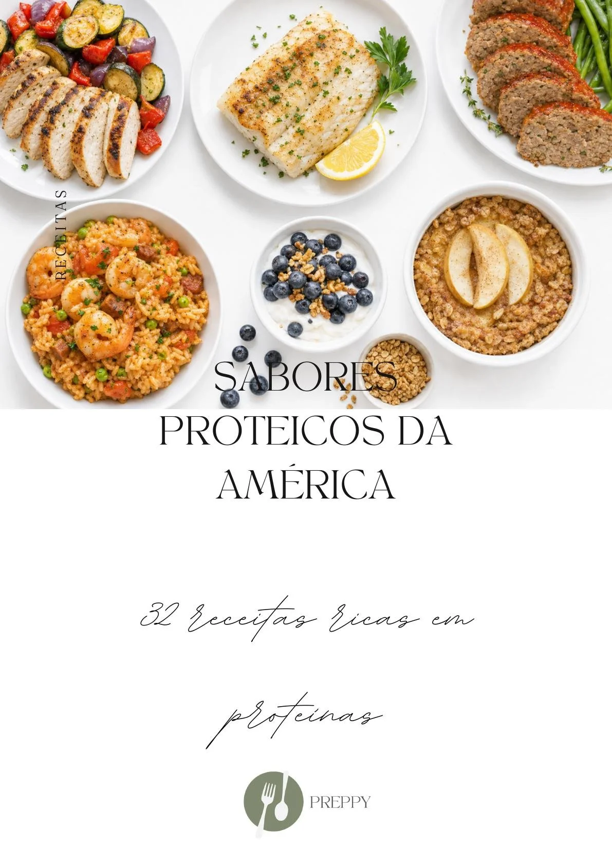 Recetario Estados Unidos Alta proteína (Português)