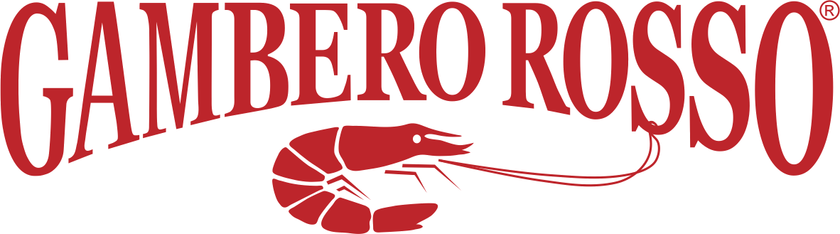 Logo con testo 'GAMBERO ROSSO' in rosso e immagine stilizzata di uno gambero.
