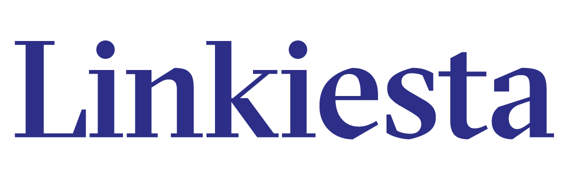 Logo di Linkiest con testo in blu scuro su sfondo bianco.