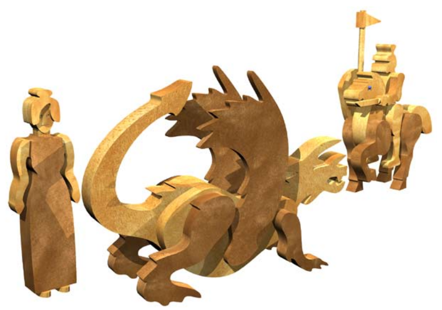 Knight and Maiden Toy Set