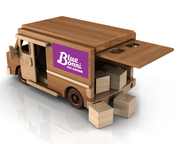 Delivery Truck Toy Set