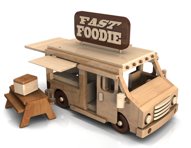 Food Truck Toy Set