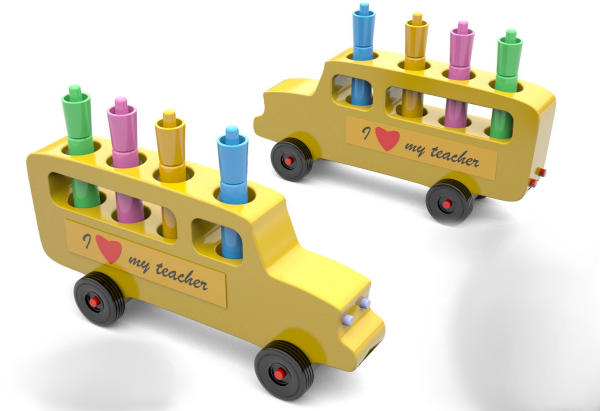 Simple School Bus Toy