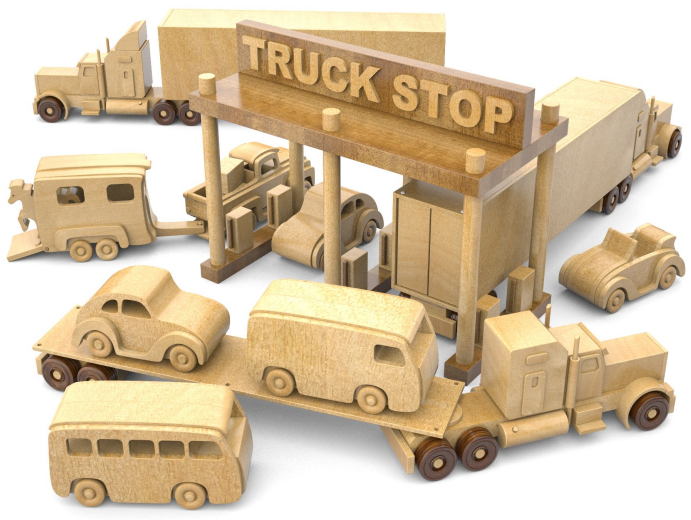 Truck Stop Toy Set