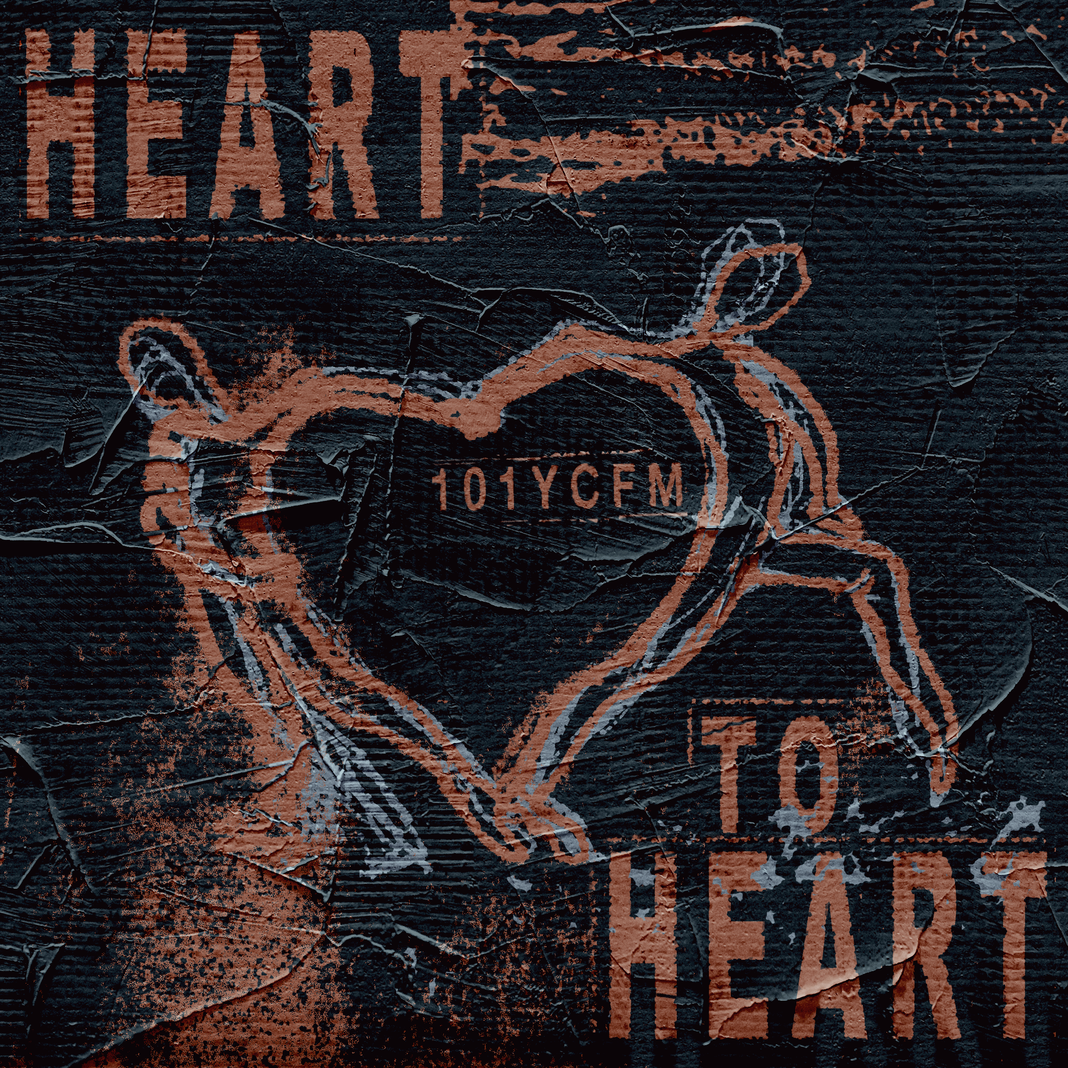 Final iteration of 101YCFM's 'Heart to Heart' album cover