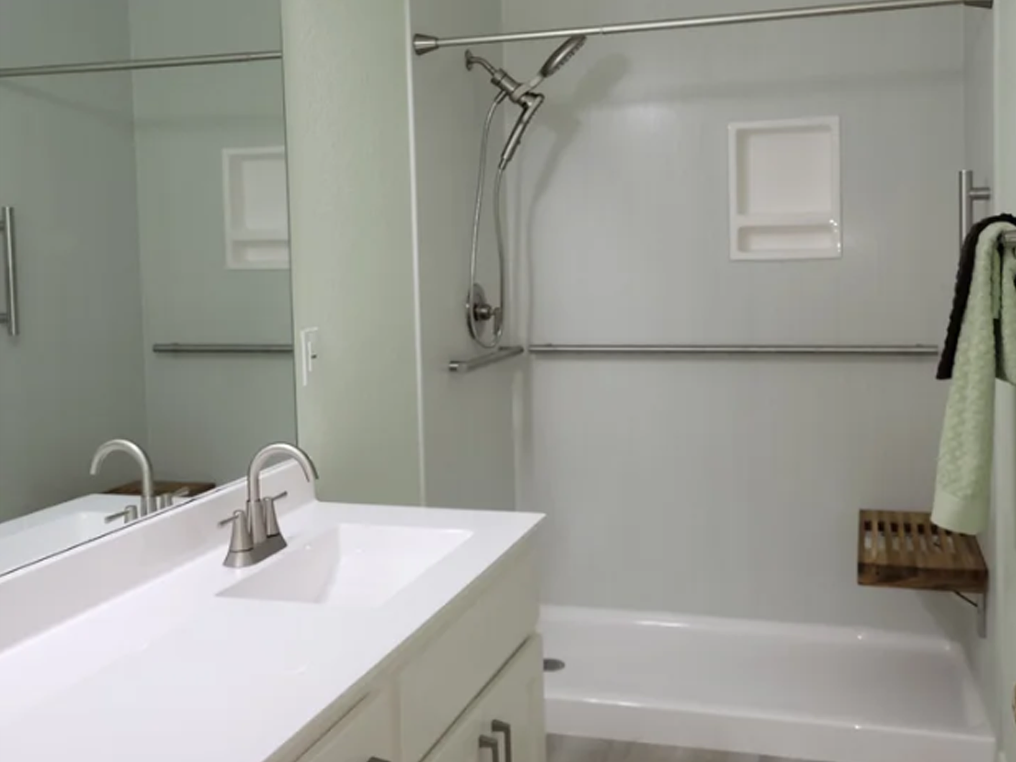 Aging-in-Place residential shower installed in Central Texas