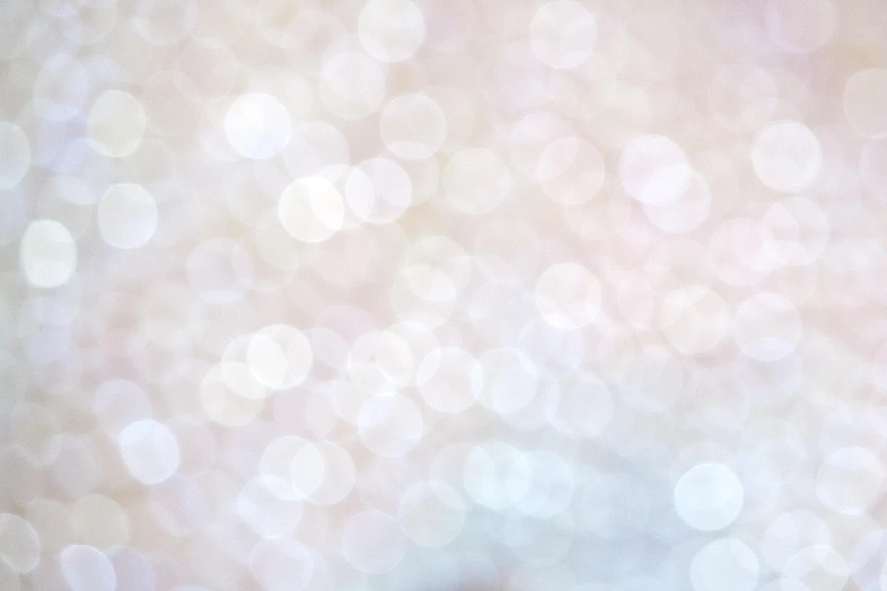 white bubbles of light