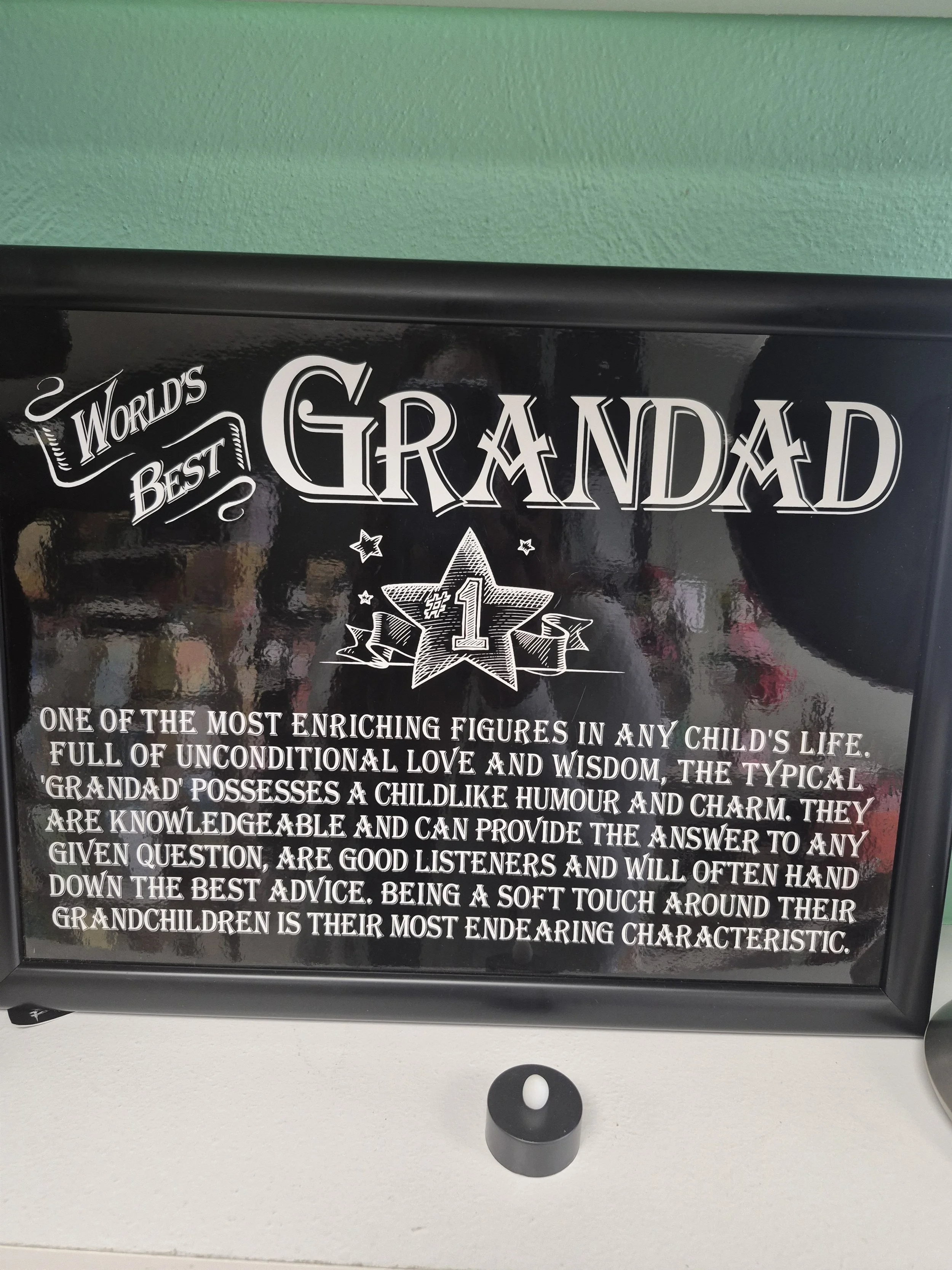 World's Best Grandad/Dad Plaque