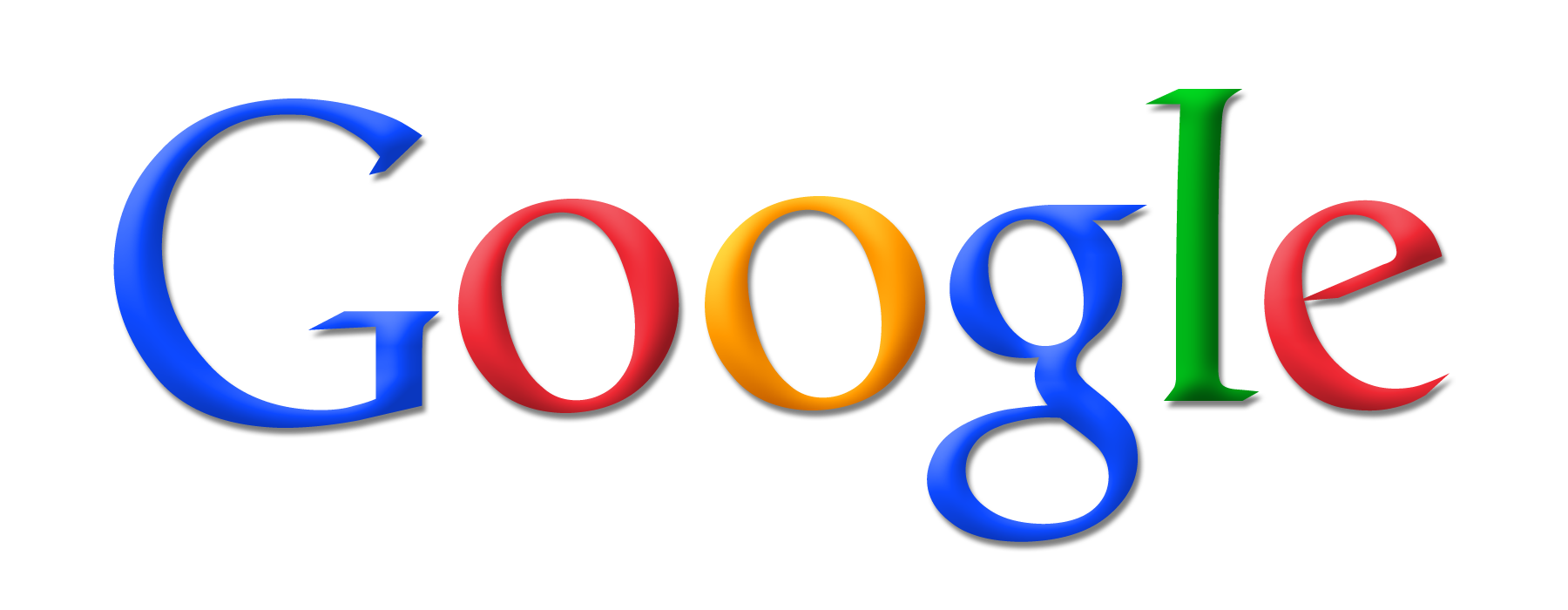 Google logo with colorful letters on a black background.