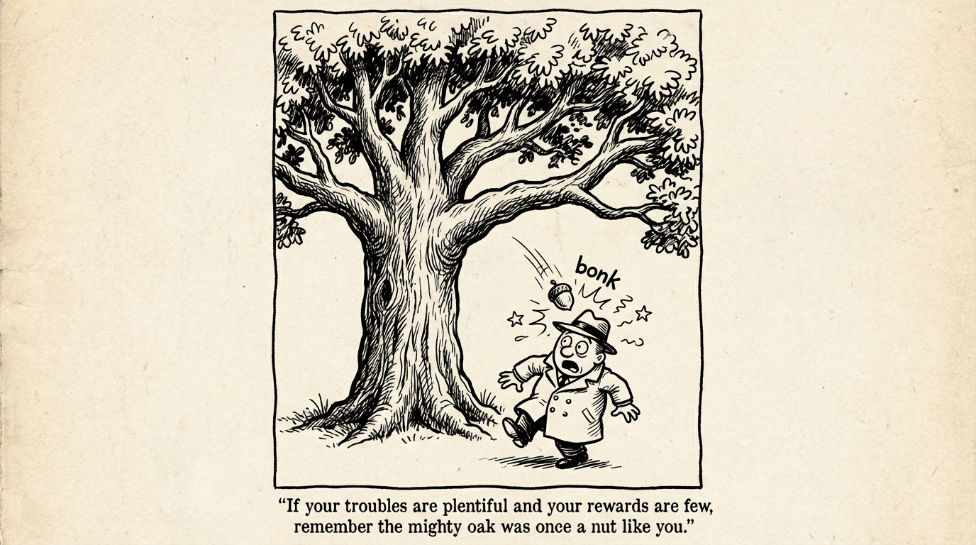 The Mighty Oak and the Acorn   