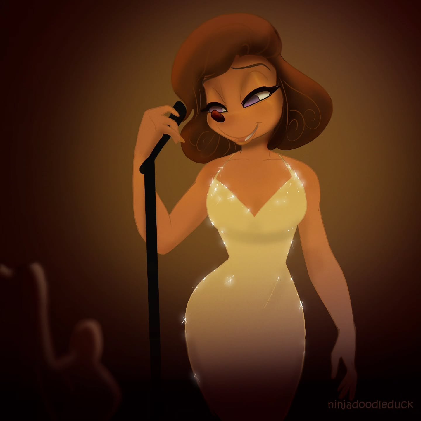 ✨ happy birthday @lily_puffette !!🎂💖✨ I hope you had a wonderful birthday and I wish you a fabulous 2026!!💖
 I went with  some classic Marylin inspiration for this piece ✨(I don't know if this is Goofy's dream or Lily's, or maybe both😜) 

#lilypu