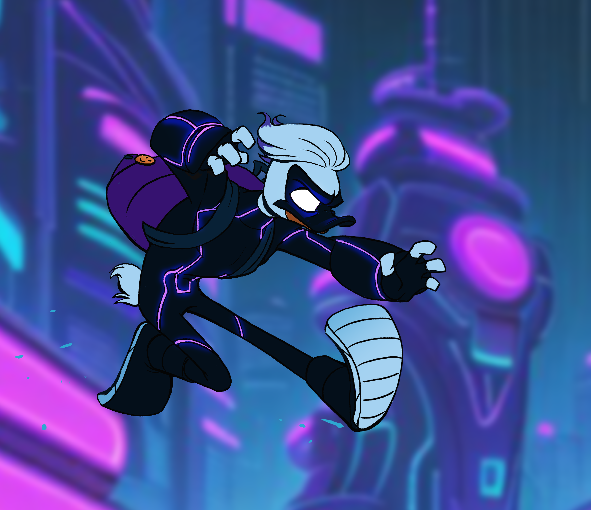 My oc jumping around