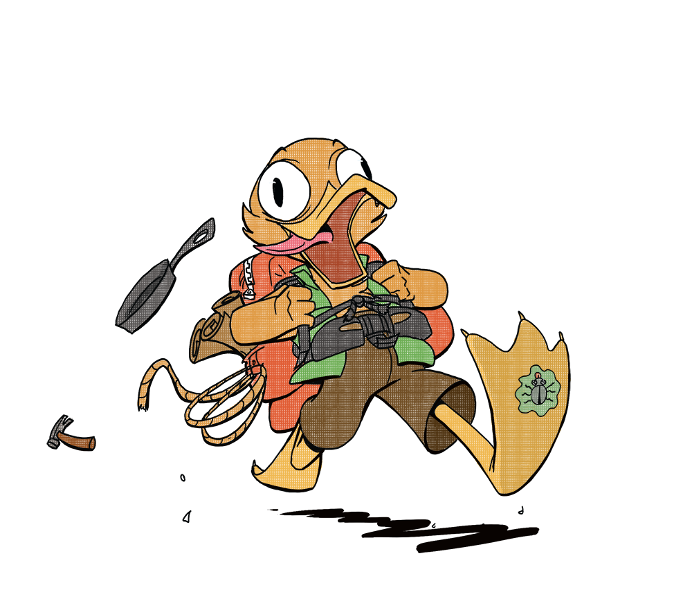 a friend's oc as a duck