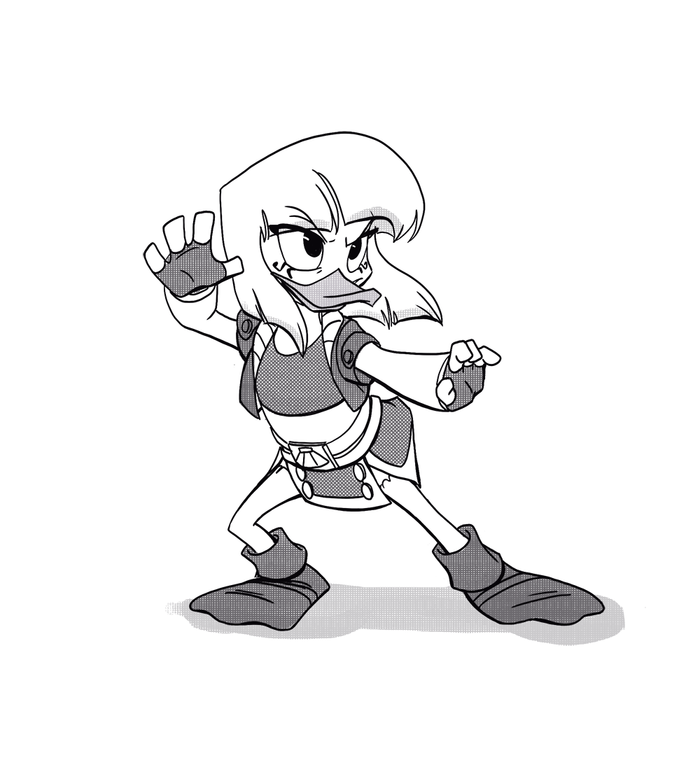 my brother's oc... as a duck!