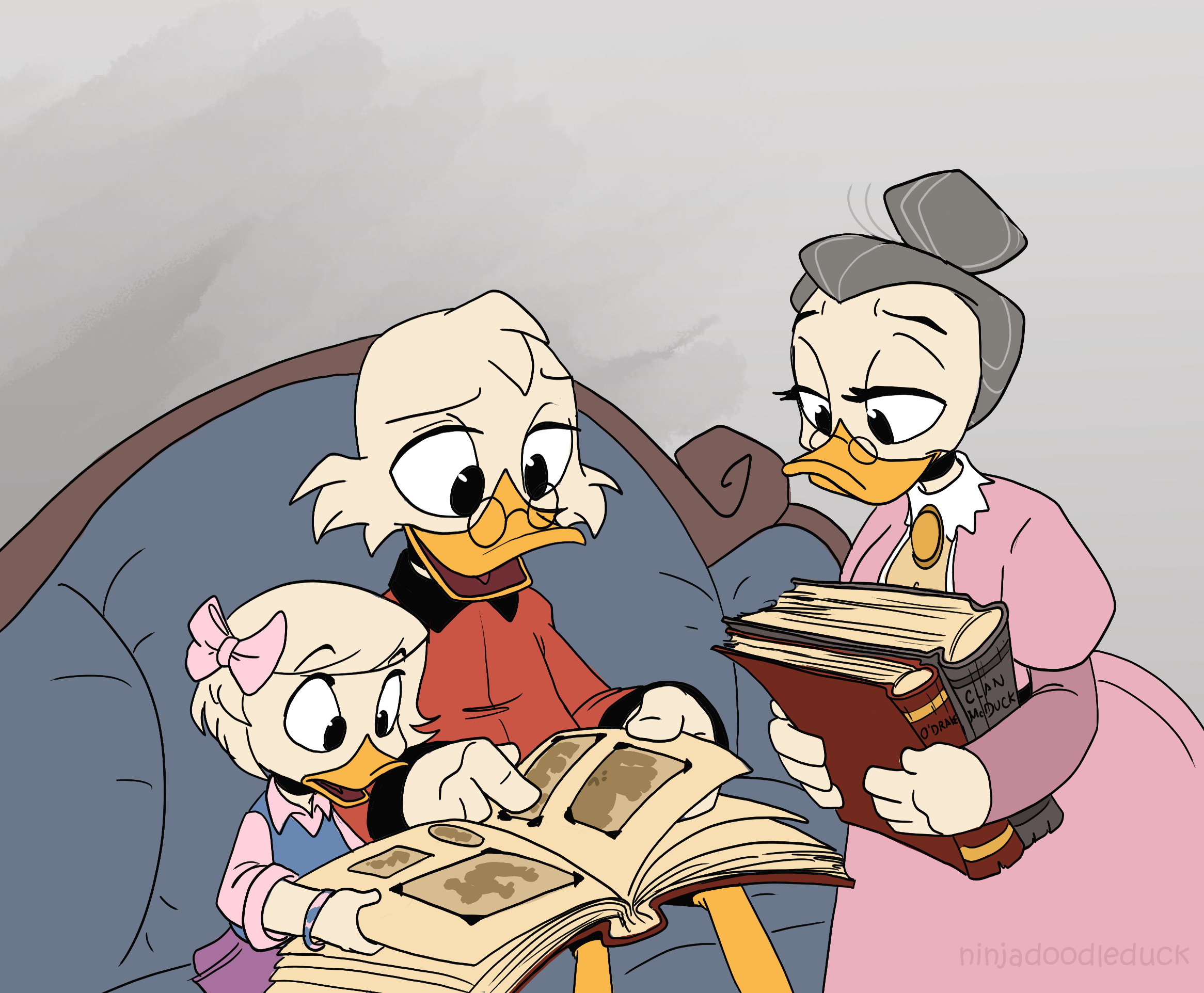 Scrooge and Webby bonding