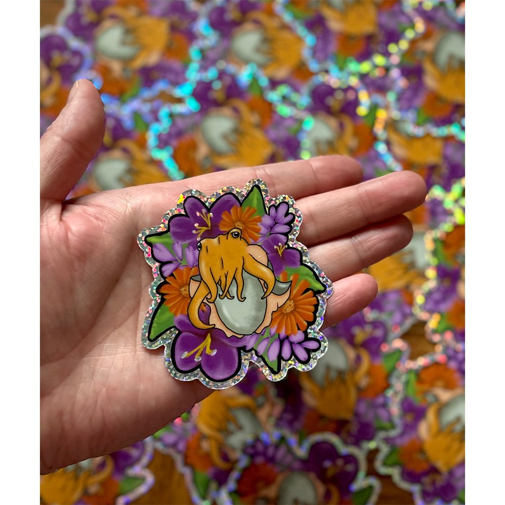 Cuttlefish in Flowers